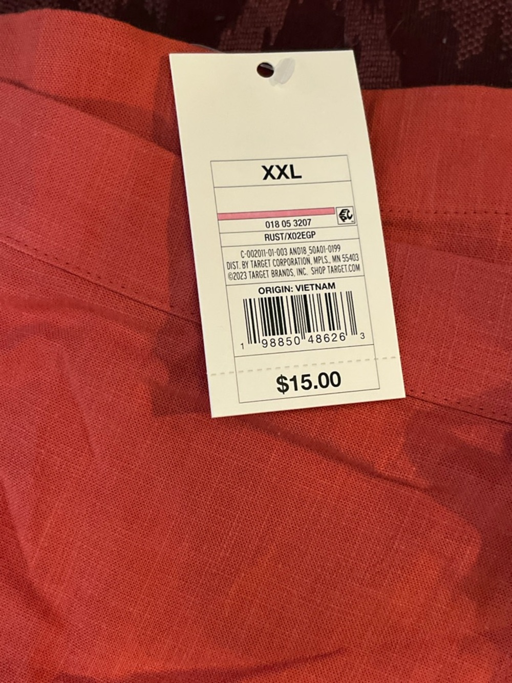 XXL Rust Red wrap skirt nwt.
